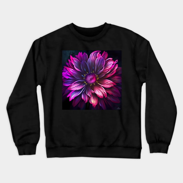 Floral Artwork Designs Crewneck Sweatshirt by Flowers Art by PhotoCreationXP